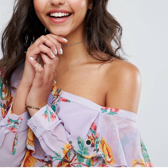 ASOS One Shoulder Ruffle Top - Picture 4 of 4